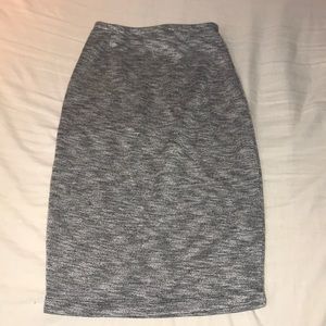 Grey Pencil Skirt